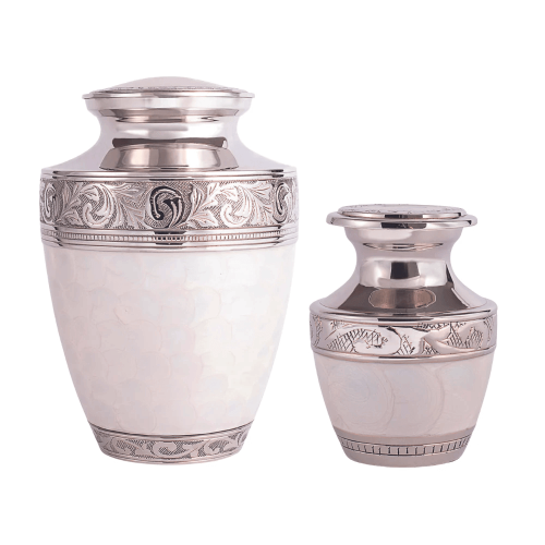 Silver Dignity Brass Single Ashes Urn