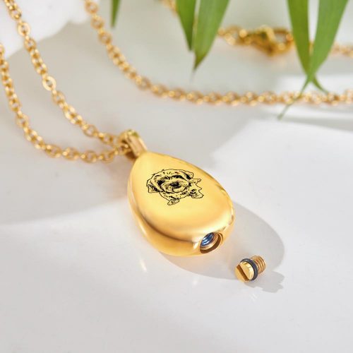 Photo Necklace Shadow Carving Ashes Pendant